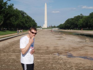 I got really thirsty during my run around the National Mall.
