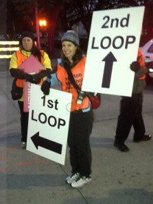 Anna's going loopy over the signs